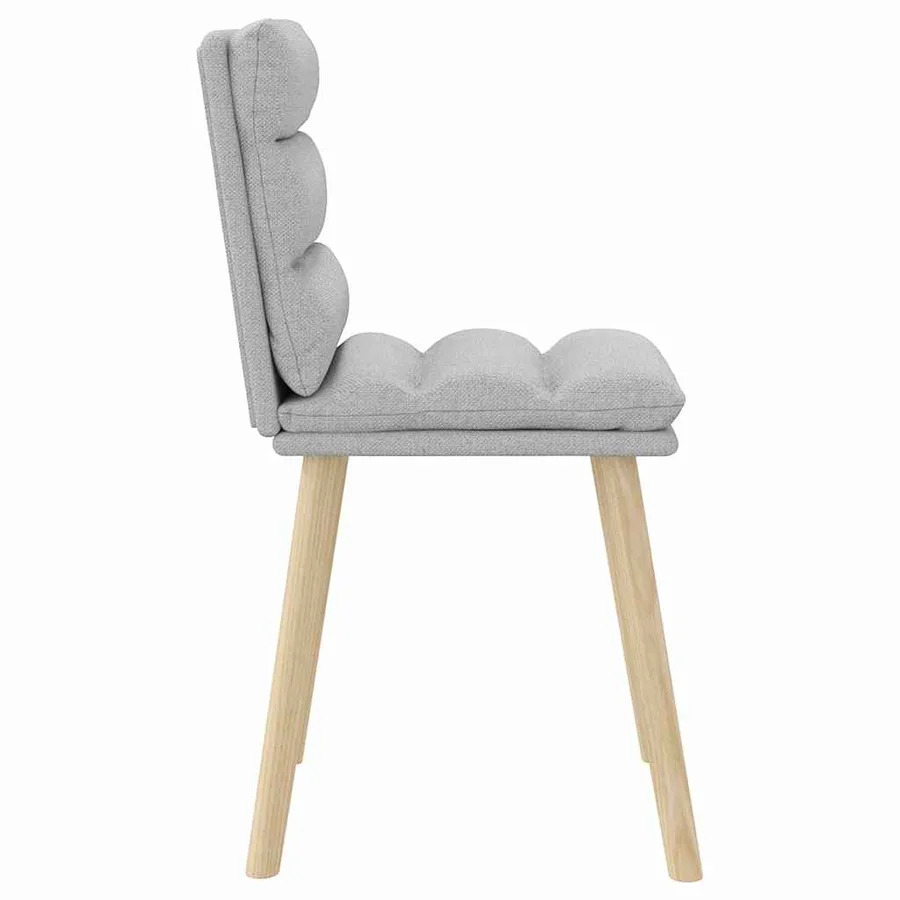 Chaises à manger lot de 2 gris nuage tissu - 5