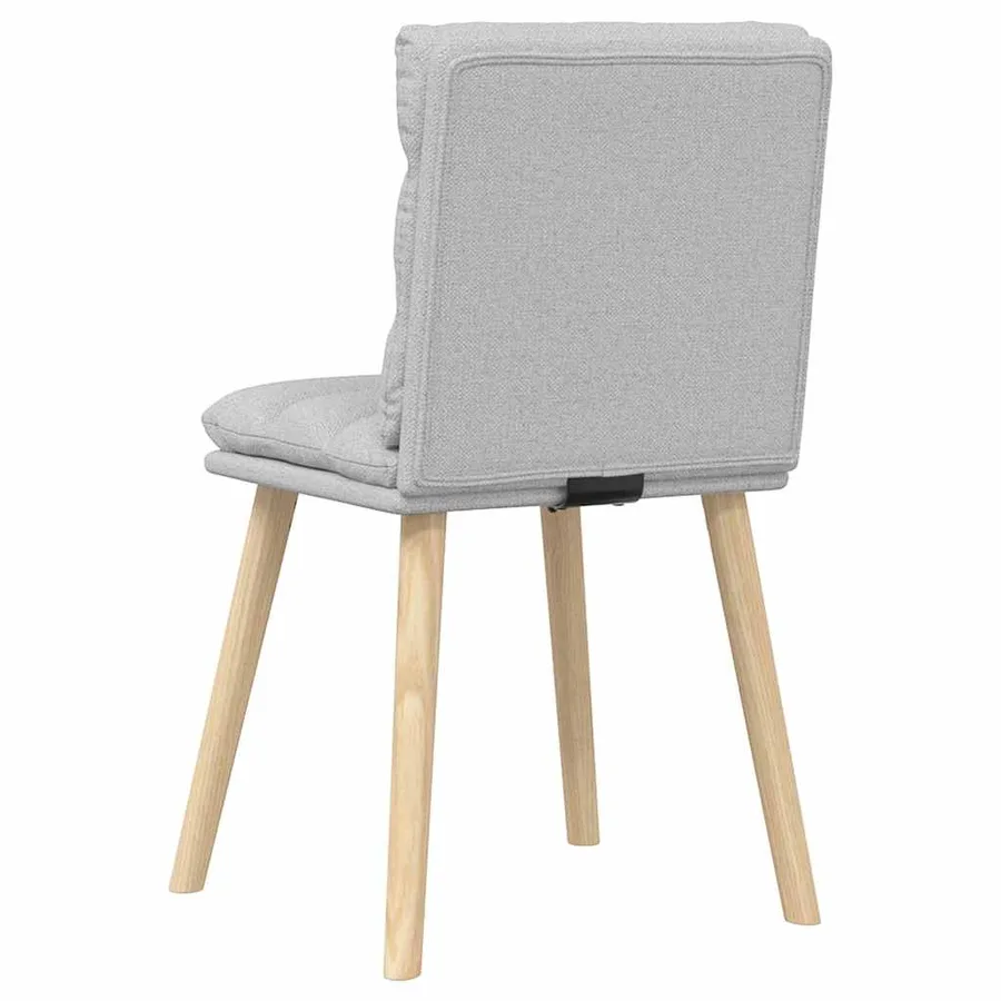 Chaises à manger lot de 2 gris nuage tissu - 6