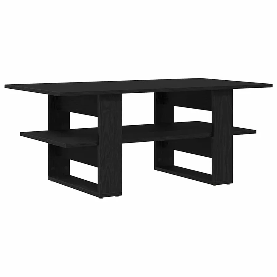 Table basse Chêne noir 102 x 55 x 42 cm Bois d'ingénierie - 5