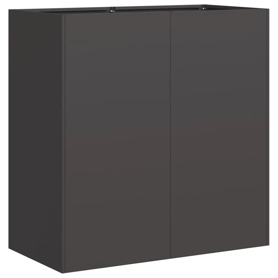 Jardinière noir 80x40x80 cm acier laminé à froid - 2