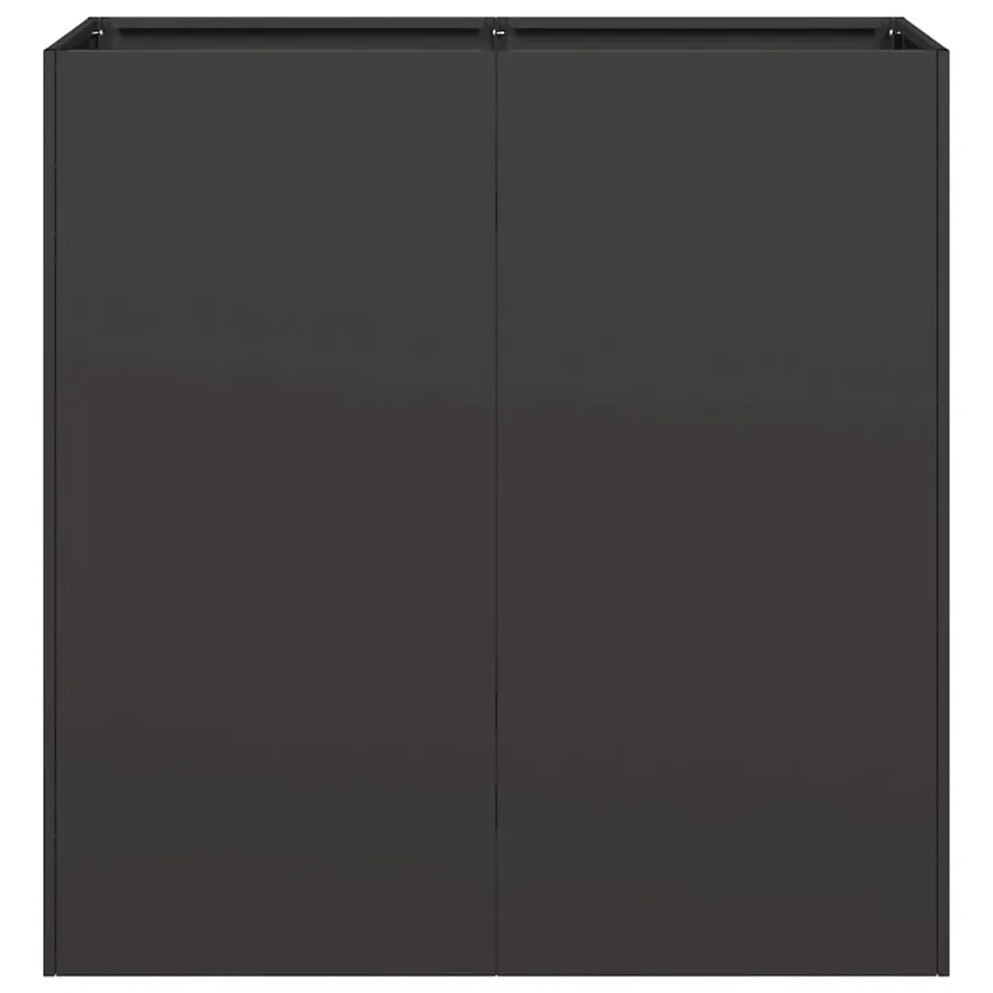 Jardinière noir 80x40x80 cm acier laminé à froid - 4