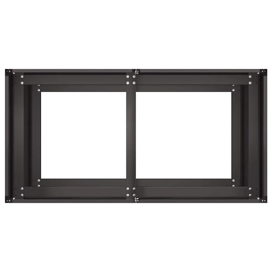 Jardinière noir 80x40x80 cm acier laminé à froid - 5