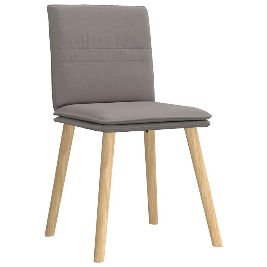 Chaises à manger lot de 6 taupe tissu - 3