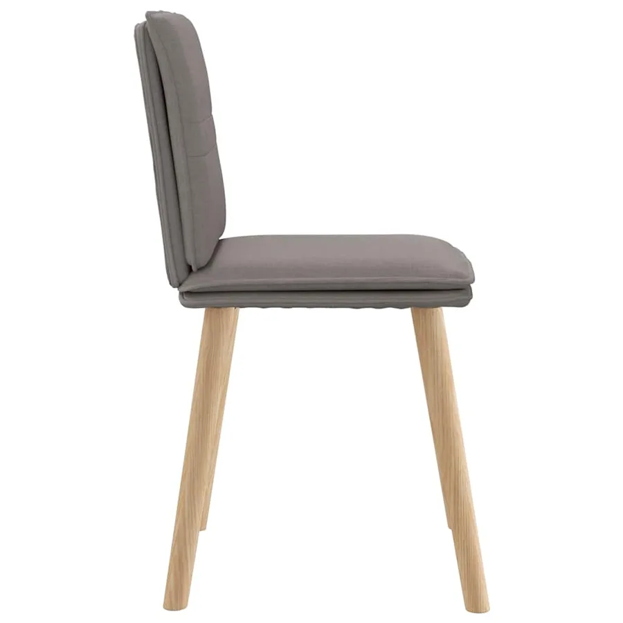 Chaises à manger lot de 6 taupe tissu - 5