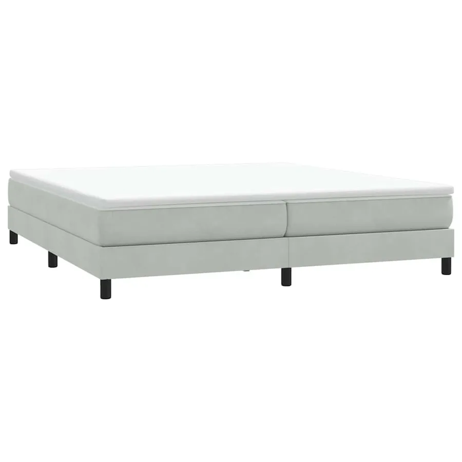 Sommier à lattes de lit sans matelas gris clair 200x220 cm - 3