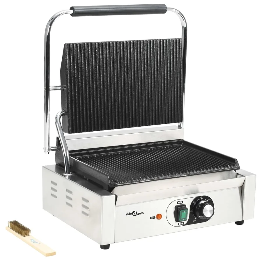 Grill rainuré pour panini 2200 W 43x30,5x20 cm - 2