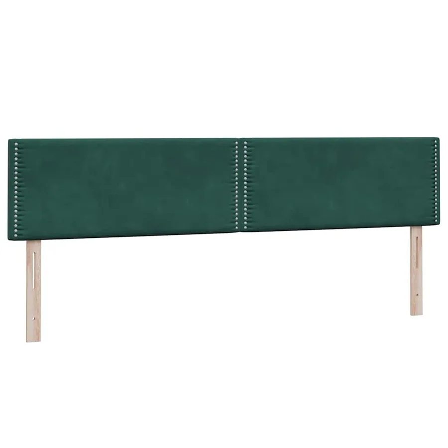 Sommier à lattes de lit et matelas vert foncé 180x220cm velours - 7