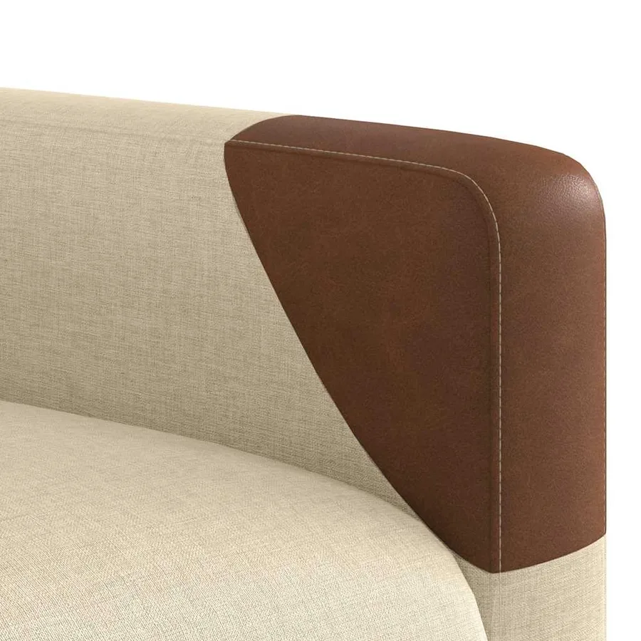 Fauteuil inclinable de massage électrique Crème Tissu - 12