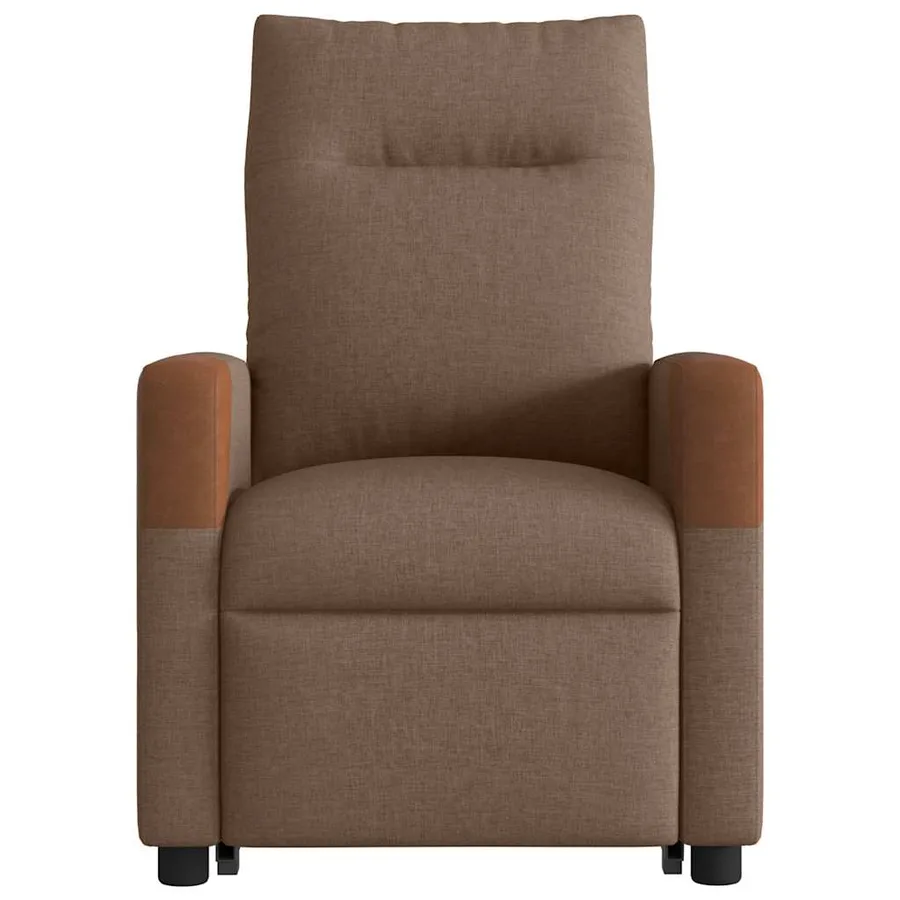 Fauteuil de massage inclinable Marron Tissu - 5