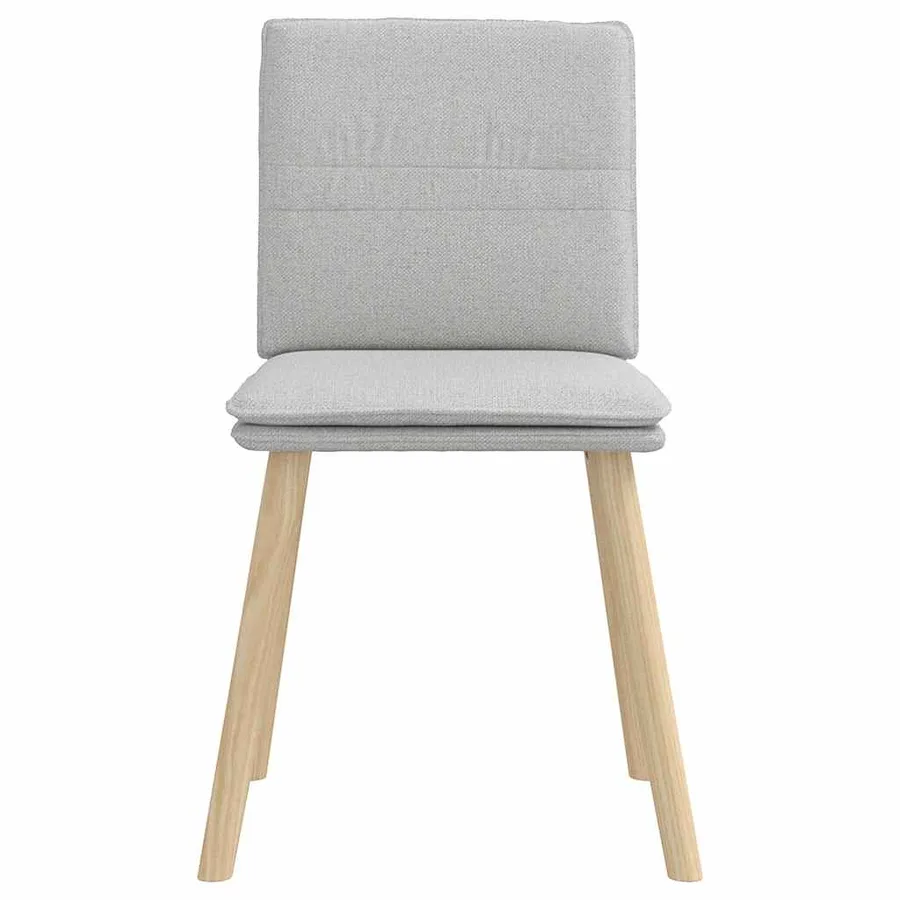 Chaises à manger lot de 2 gris nuage tissu - 4