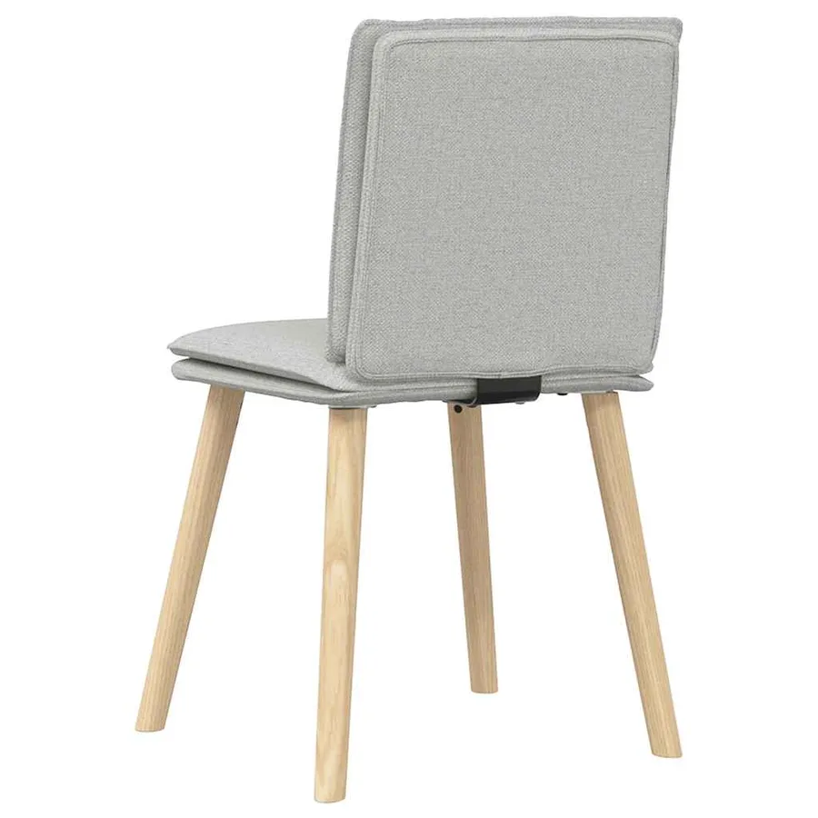 Chaises à manger lot de 2 gris nuage tissu - 6