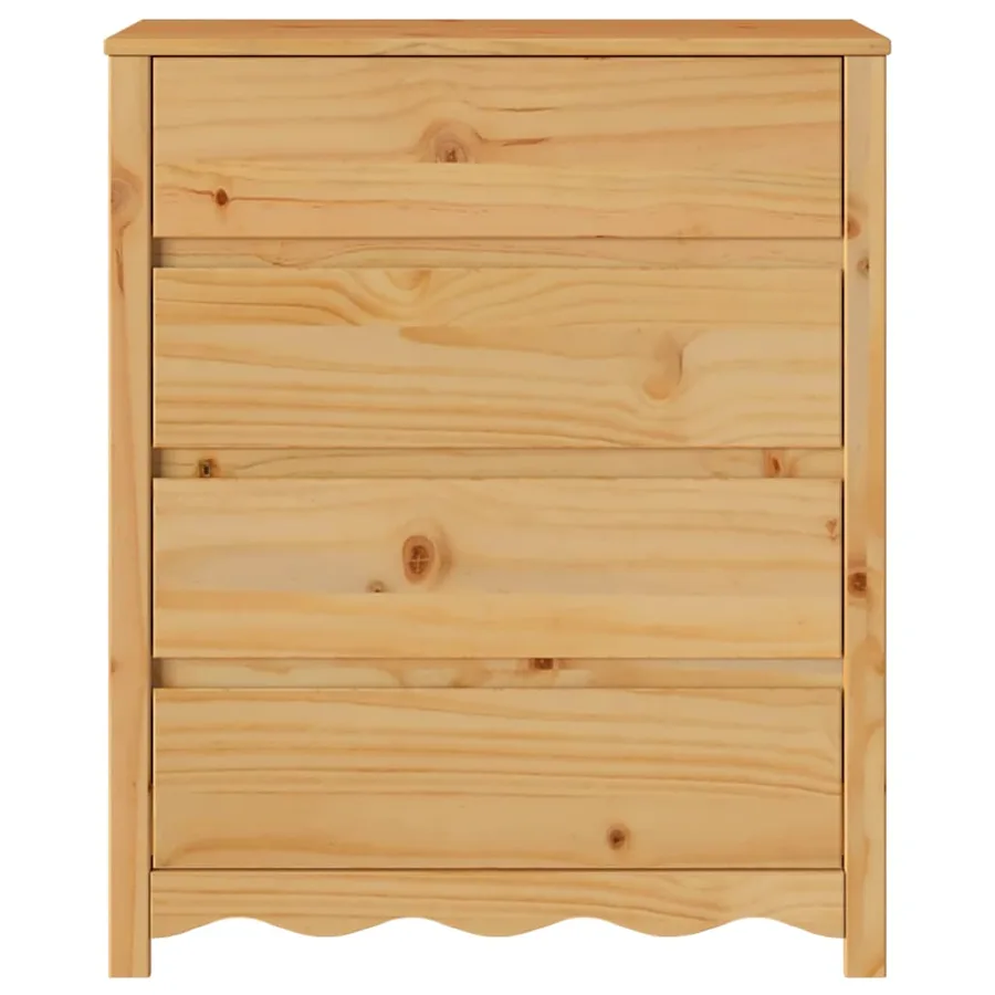 Commode Drammen Chêne 76,5 x 40 x 91 cm Bois de pin massif - 7