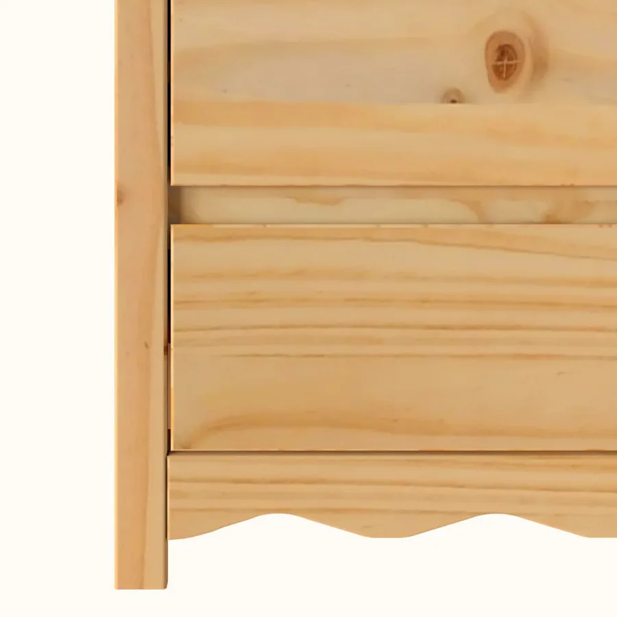 Commode Drammen Chêne 76,5 x 40 x 91 cm Bois de pin massif - 8
