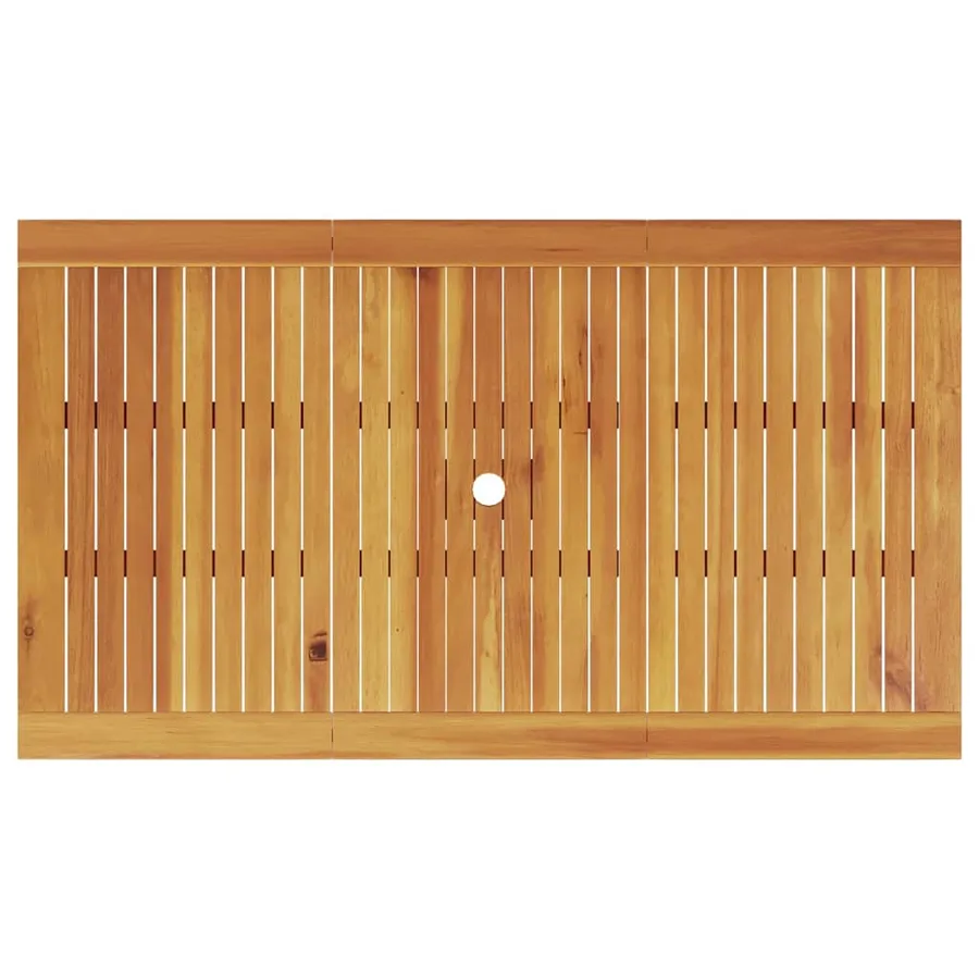 Ensemble de salle à manger pour jardin 7 pcs Marron - 10