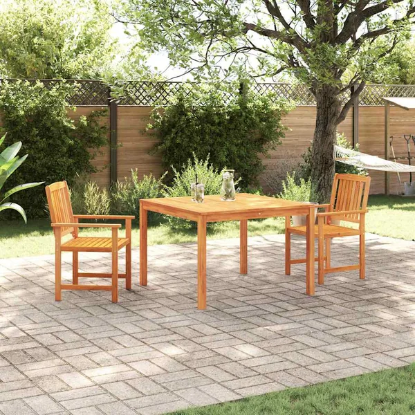 Ensemble de salle à manger pour jardin 3 pcs Marron