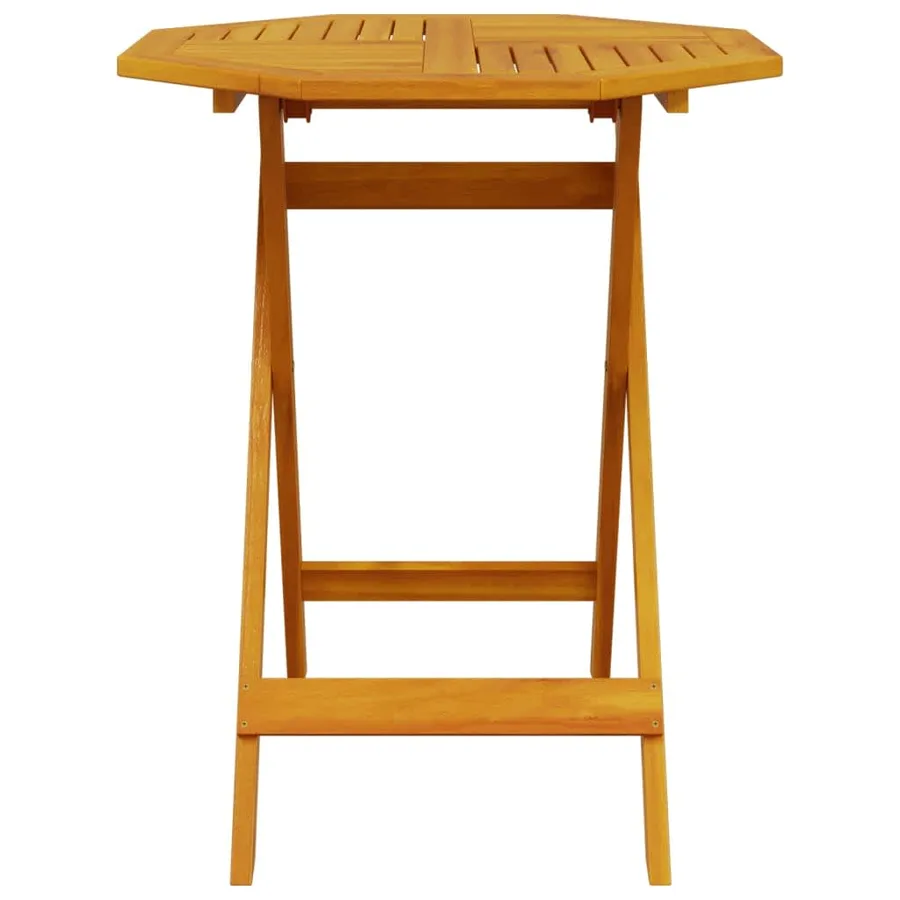Ensemble bistro pliant 3 pcs Marron Bois d'Acacia Massif - 9