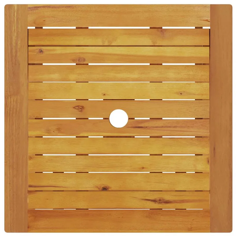 Ensemble bistro pliant 3 pcs Marron Bois d'Acacia Massif - 8