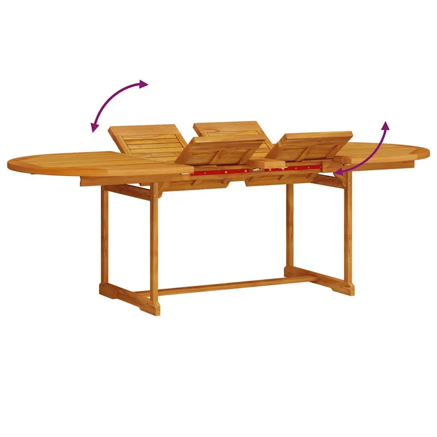 Ensemble de salle à manger pour jardin 7 pcs Marron - 13