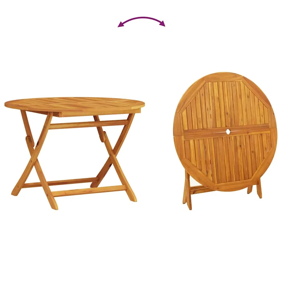 Ensemble de salle à manger pour jardin 5 pcs Marron - 13