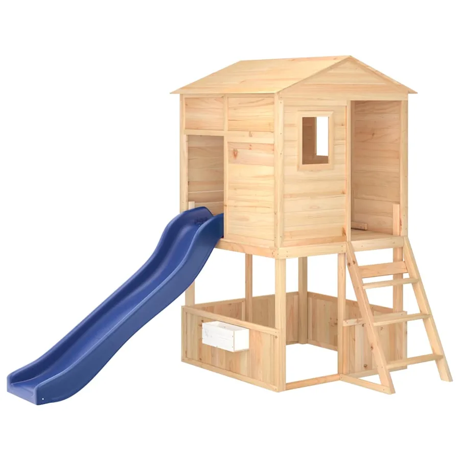 Aire de jeux d'extérieur bois massif de sapin - 2