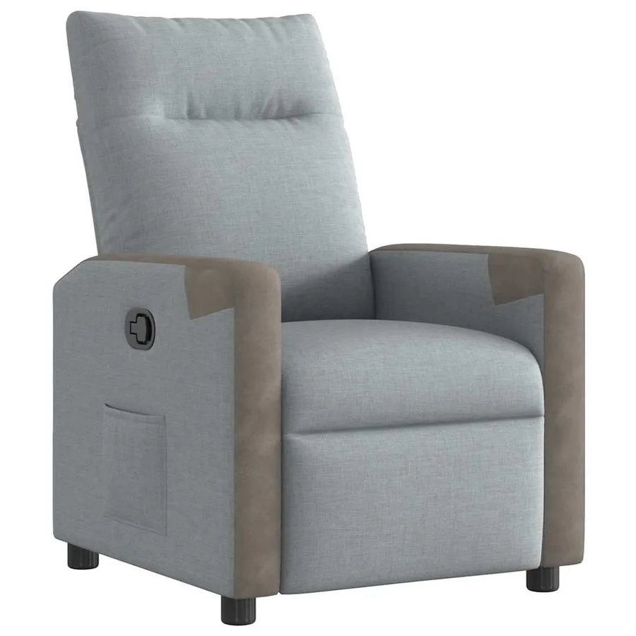 Fauteuil inclinable Gris clair Tissu - 2