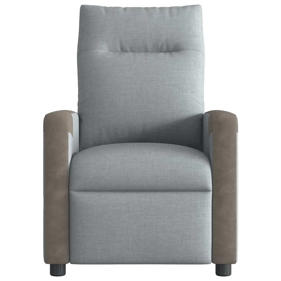 Fauteuil inclinable Gris clair Tissu - 3