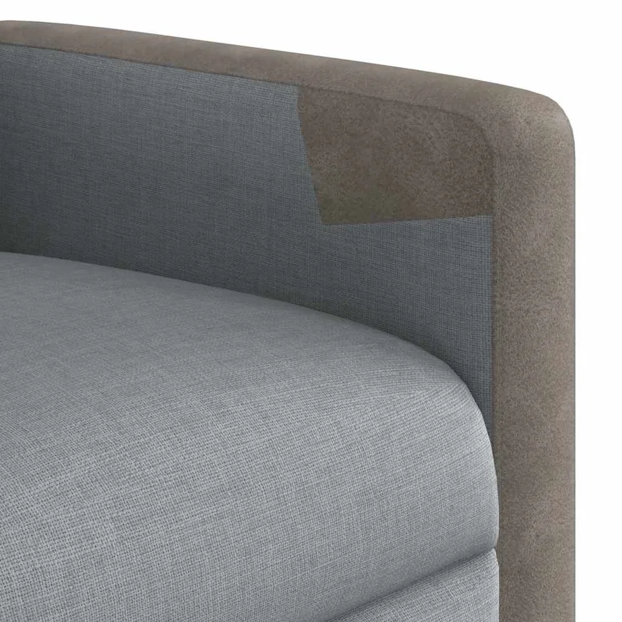 Fauteuil inclinable Gris clair Tissu - 9