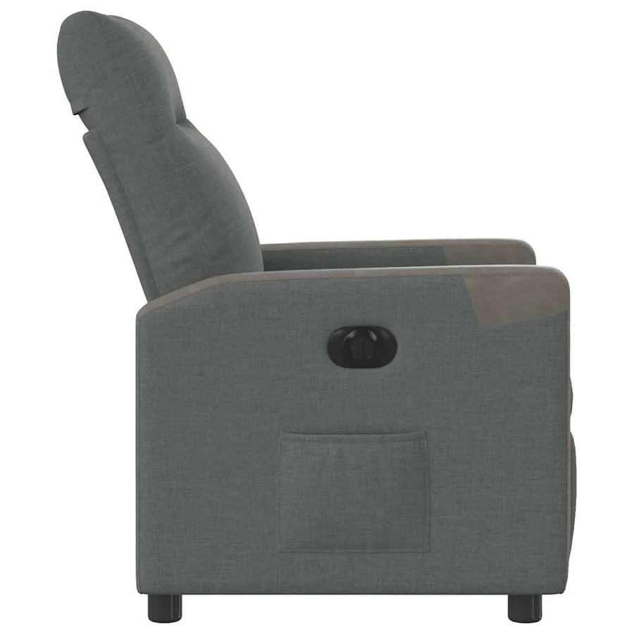 Fauteuil inclinable électrique Gris foncé Tissu - 6