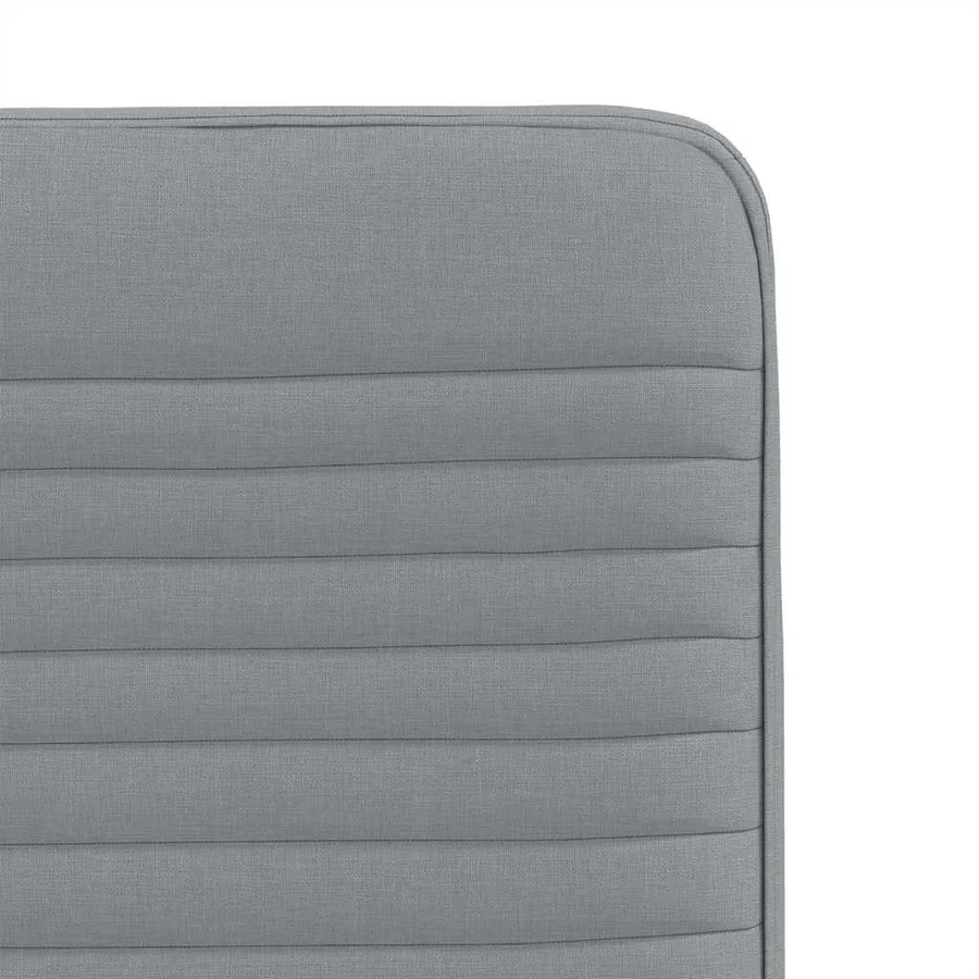 Chaises à manger lot de 4 gris clair tissu - 7
