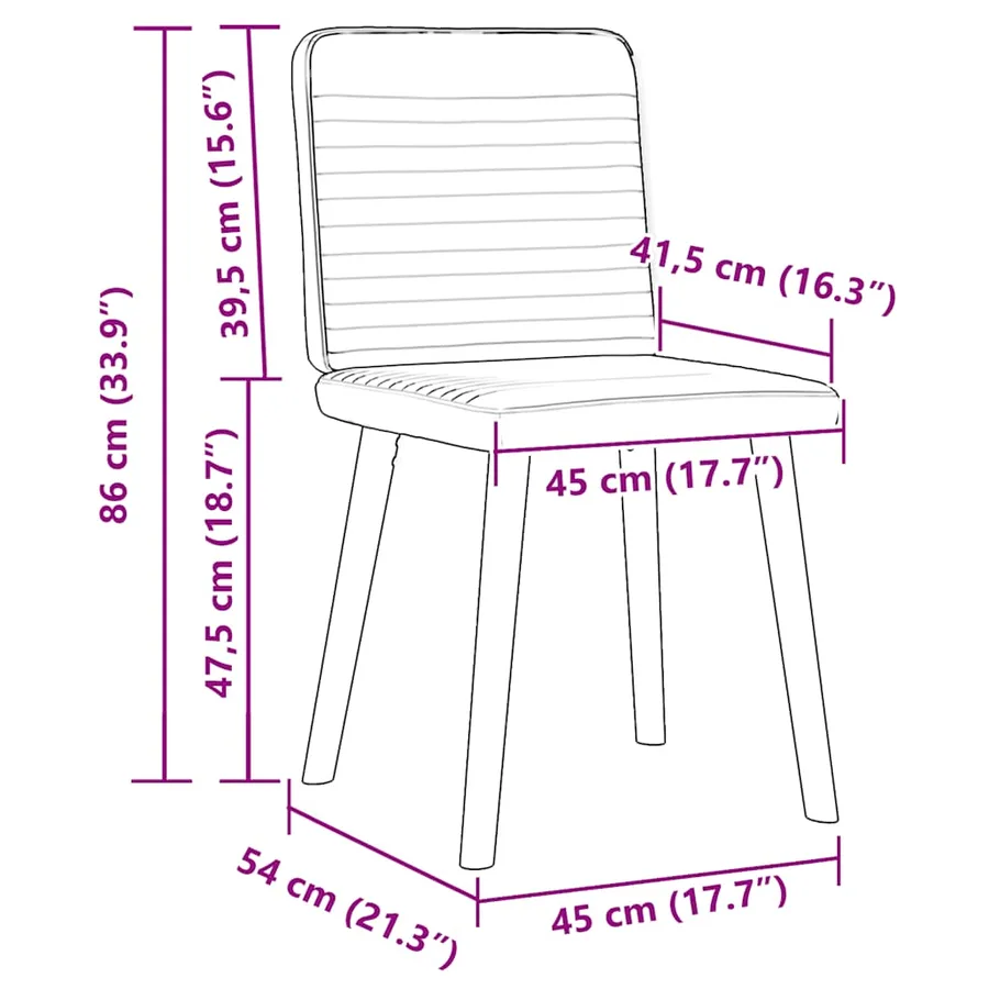 Chaises à manger lot de 4 gris clair tissu - 9