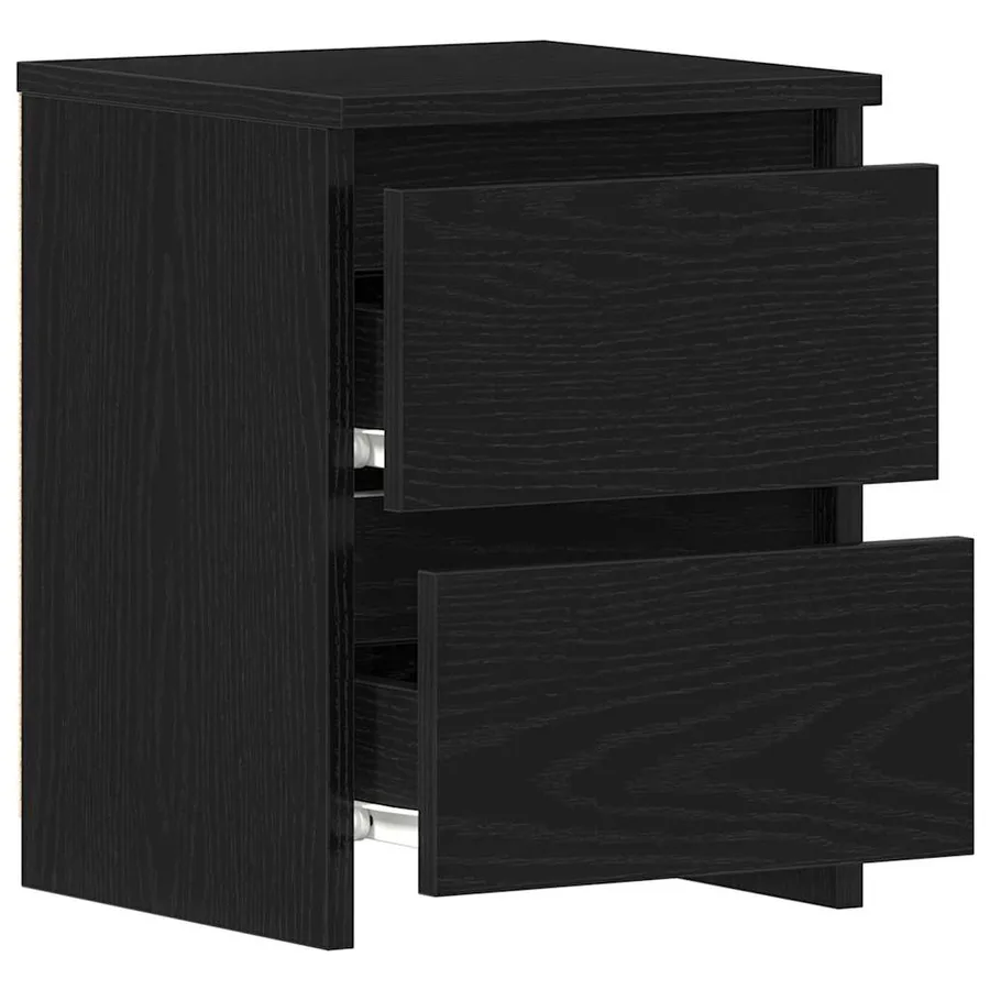Cabinet de chevet Chêne noir 30 x 30 x 40 cm Bois d'ingénierie - 5