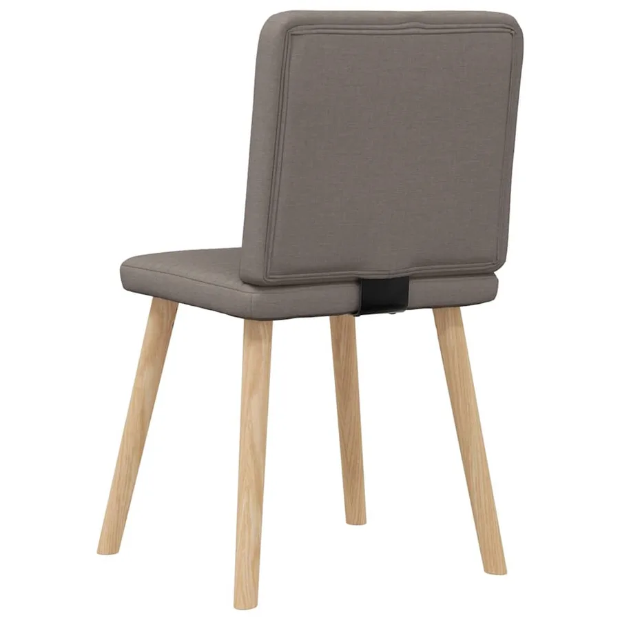 Chaises à manger lot de 4 taupe tissu - 6