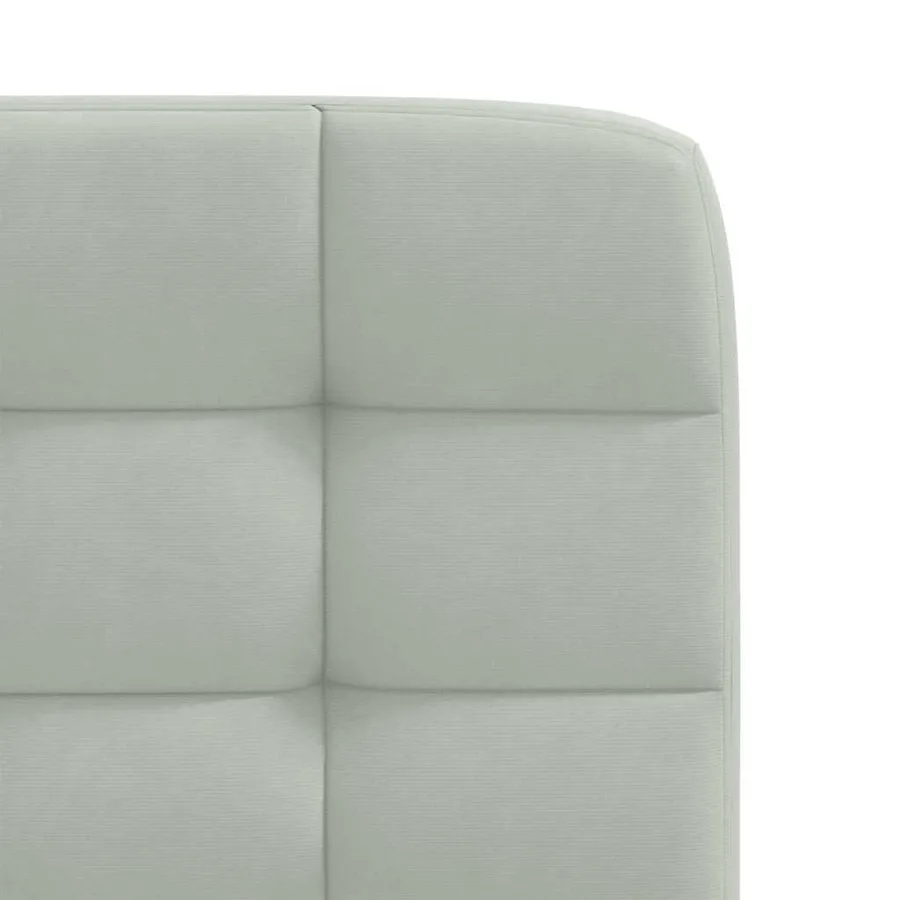 Chaises à manger lot de 4 Gris clair Velours - 7