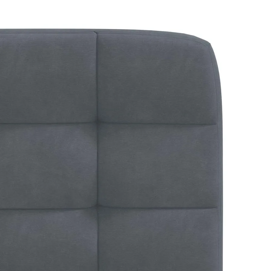 Chaises à manger lot de 6 gris foncé velours - 7