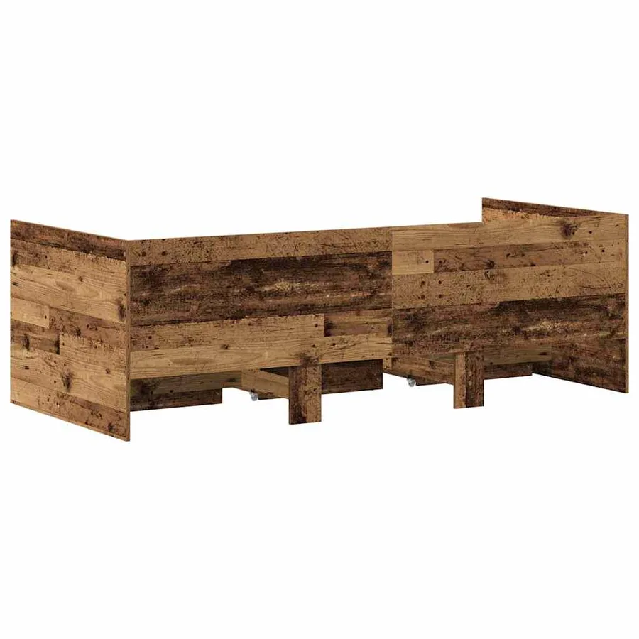 Lit d'appoint Bois Ancien 90 x 190 cm Bois d'ingénierie - 6