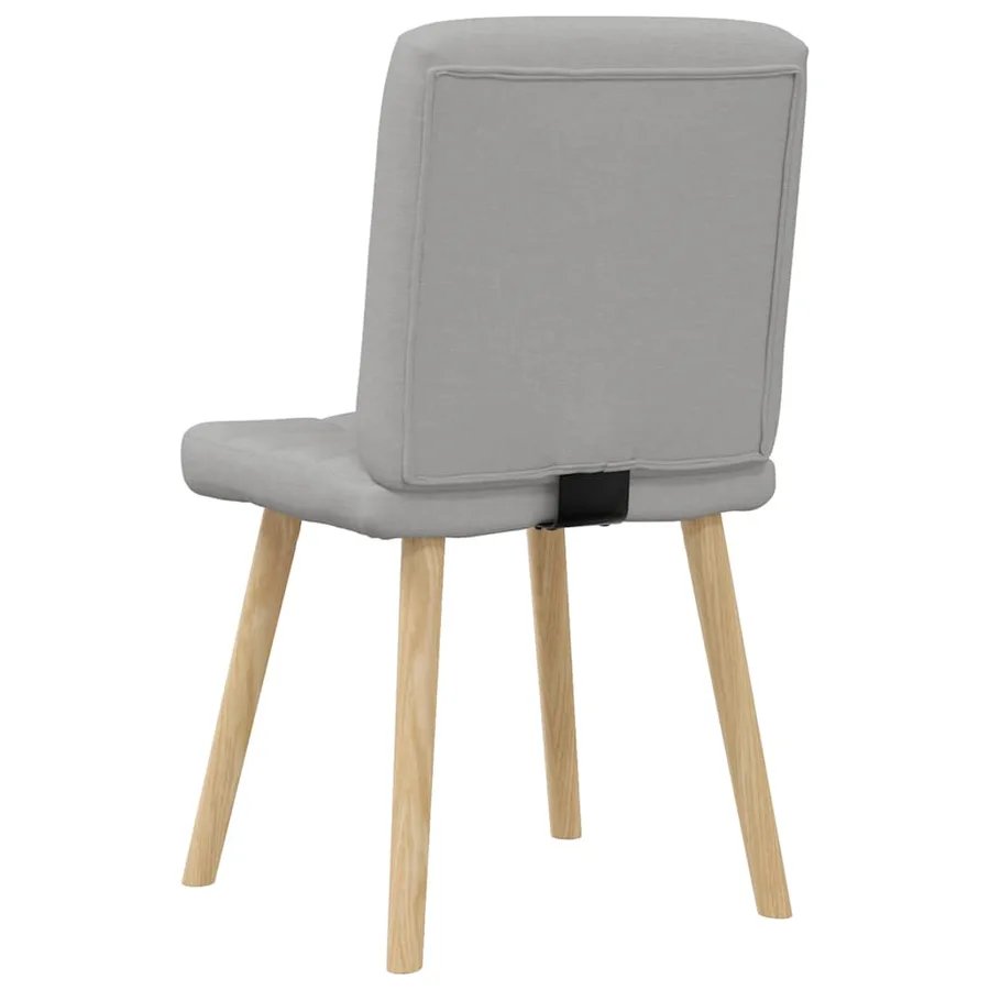 Chaises à manger lot de 6 gris nuage tissu - 6