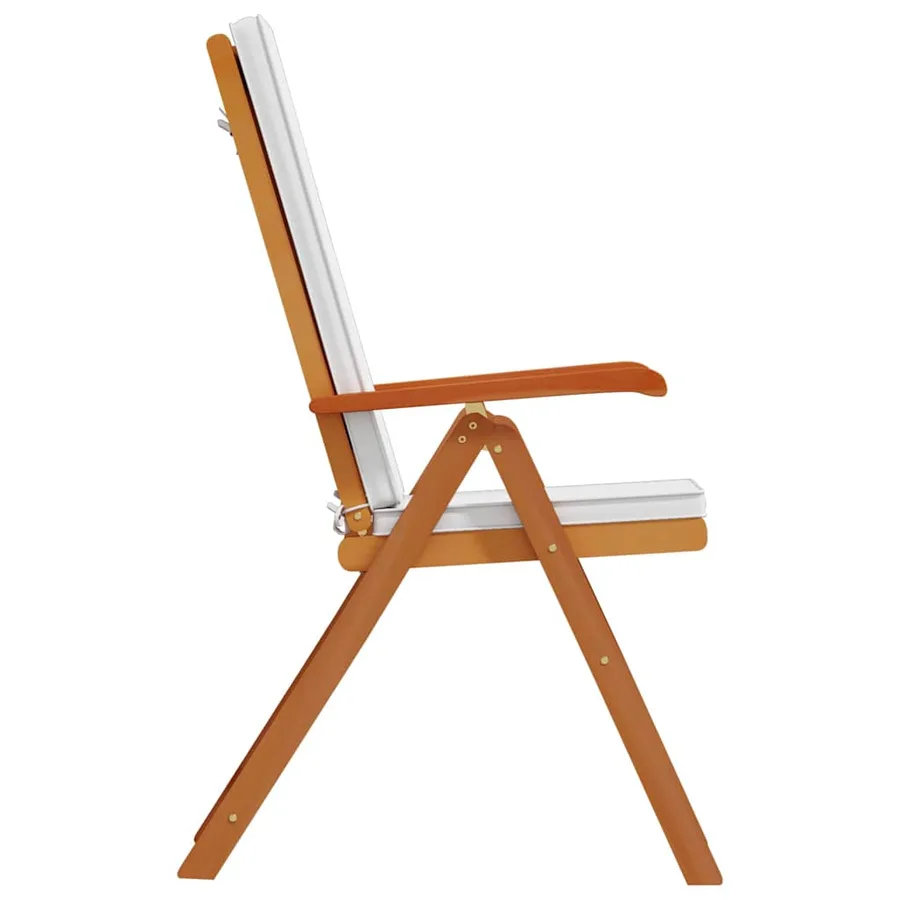 Chaise de jardin 4 pcs Marron et blanc 57 x 71,5 x 104 cm - 6
