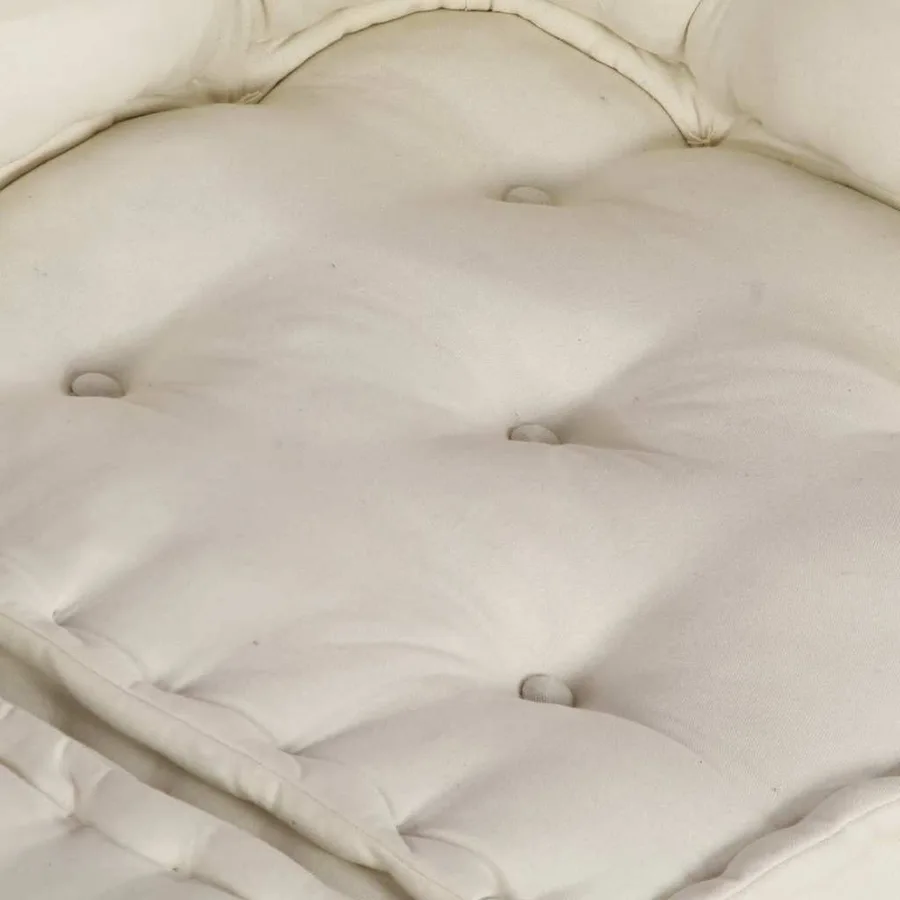 Canapé modulaire 2 places crème 140x70x36 tissu - 9