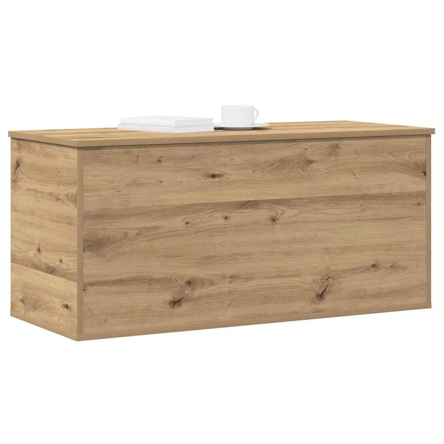 Boîte de Rangement chêne artisanal 100 x 42 x 46 cm - 3