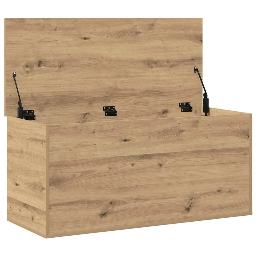 Boîte de Rangement chêne artisanal 100 x 42 x 46 cm - 5