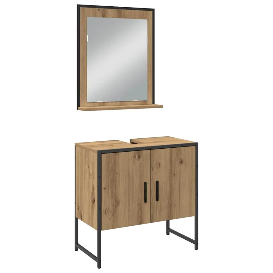 Ensemble de mobilier de salle de bain 3 pc Marron - 6