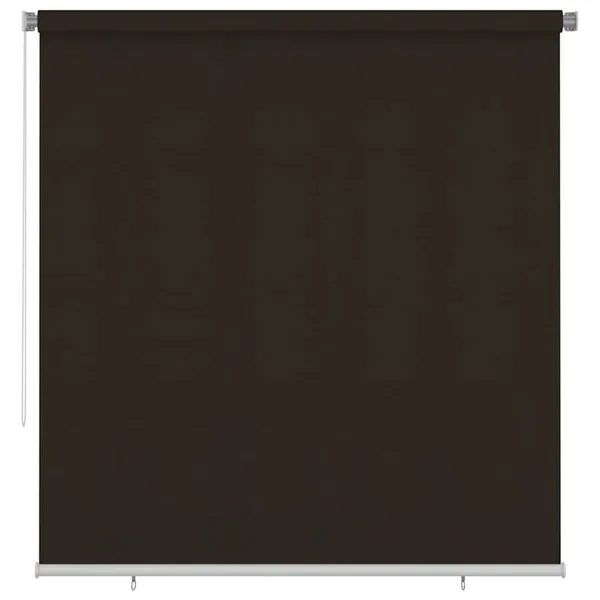 Store roulant d'extérieur 225 (l) x 230 (H) cm marron HDPE