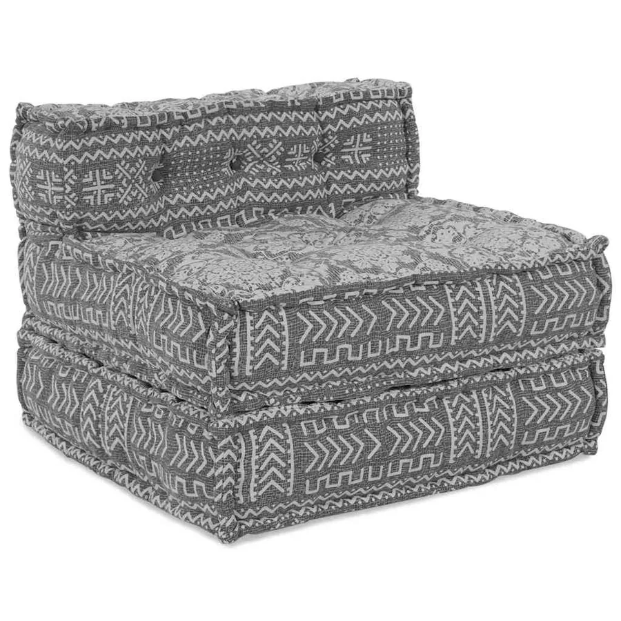 Unité de canapé modulaire Gris clair 70 x 70 x 56 cm Tissu