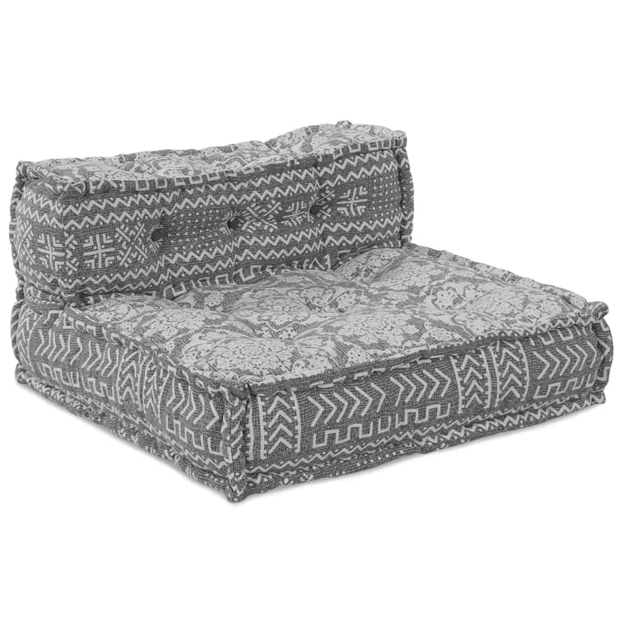 Unité de canapé modulaire Gris clair 70 x 70 x 56 cm Tissu - 3