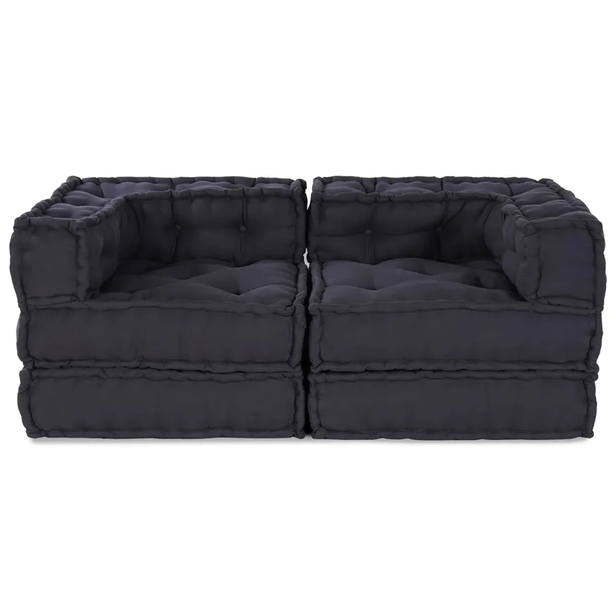 Unité de canapé modulaire 2 pcs Anthracite 140 x 70 x 56 cm