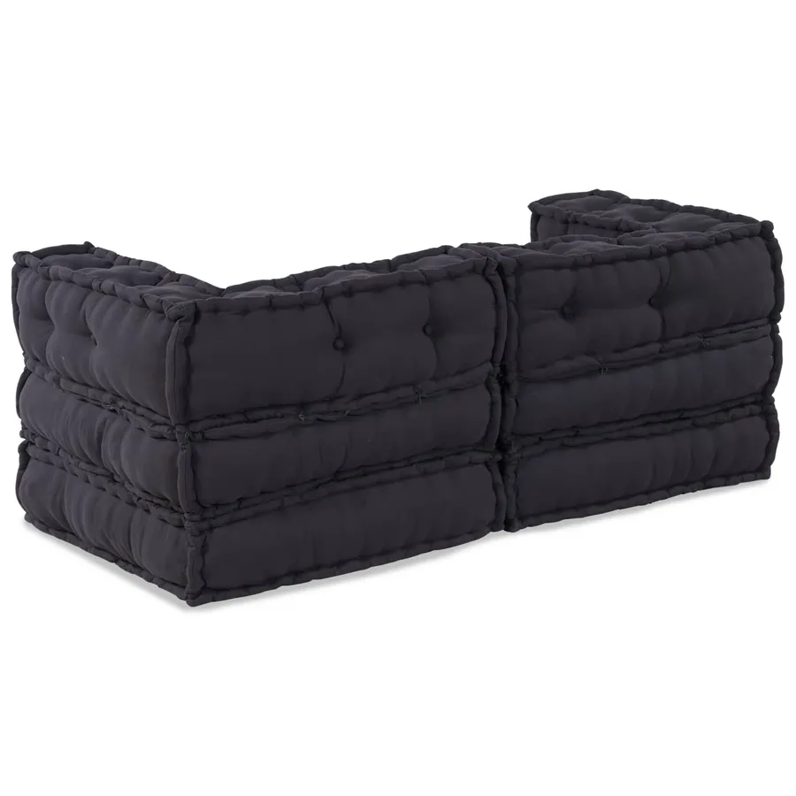 Unité de canapé modulaire 2 pcs Anthracite 140 x 70 x 56 cm - 2