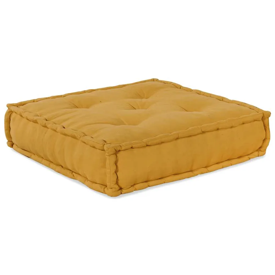 Canapé modulaire jaune 70x70x36 tissu - 6