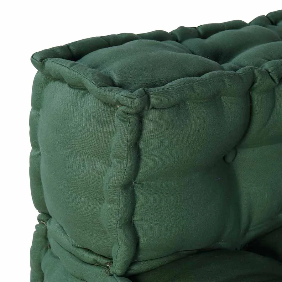 Unité de canapé modulaire 4 pcs Vert Tissu - 10