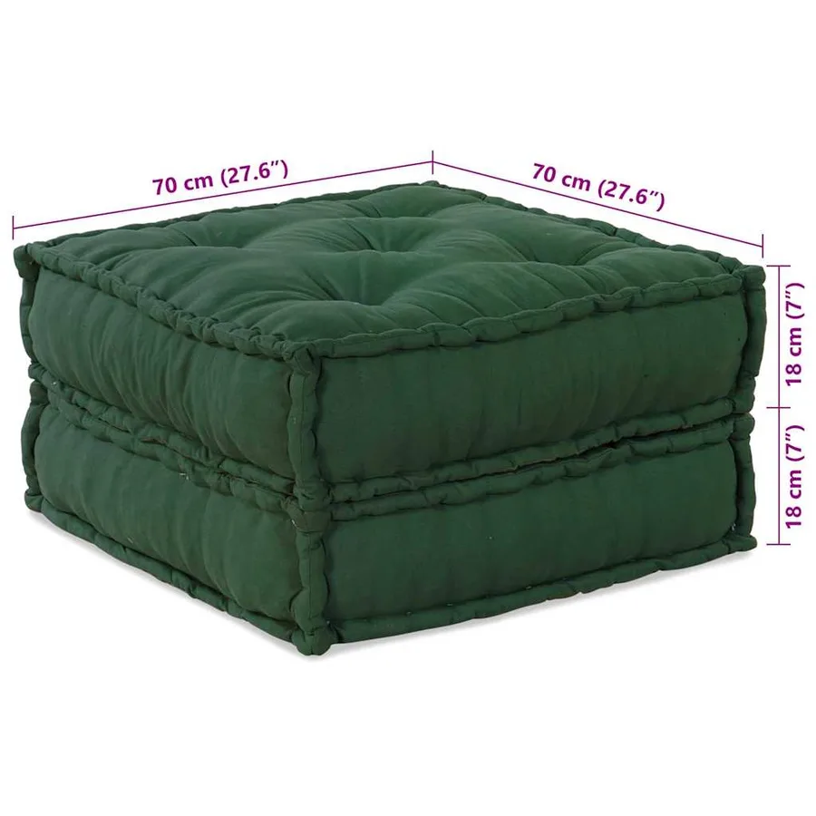 Unité de canapé modulaire 4 pcs Vert Tissu - 13