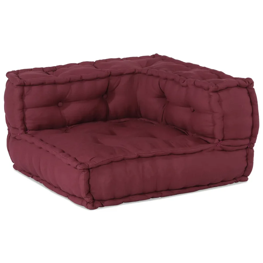 Unité de canapé modulaire 3 pcs Marron Tissu - 3